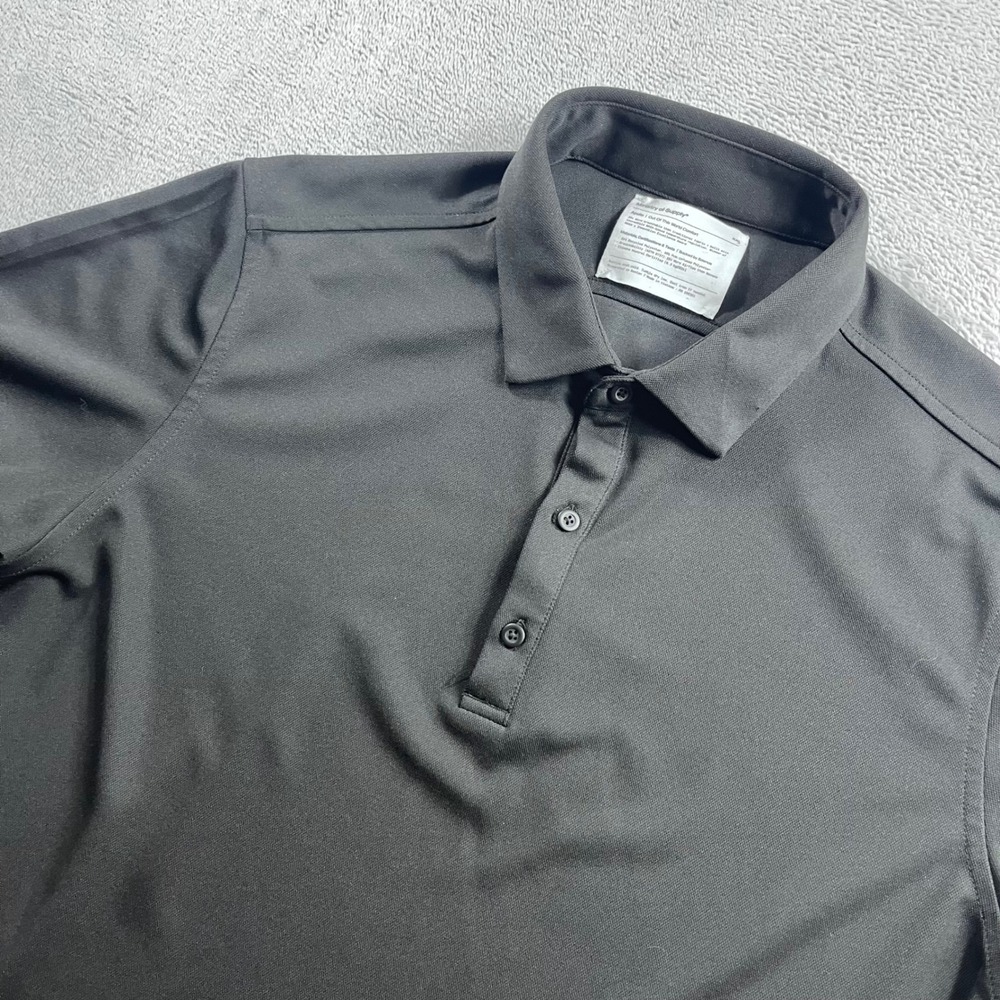 Ministry of Supply Apollo Polo Shirt Black NASA Tech Mens XXL Short Sleeve